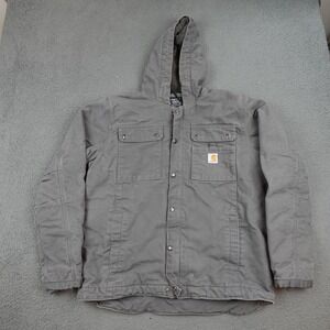 Carhartt Men's Gray Hooded Jacket